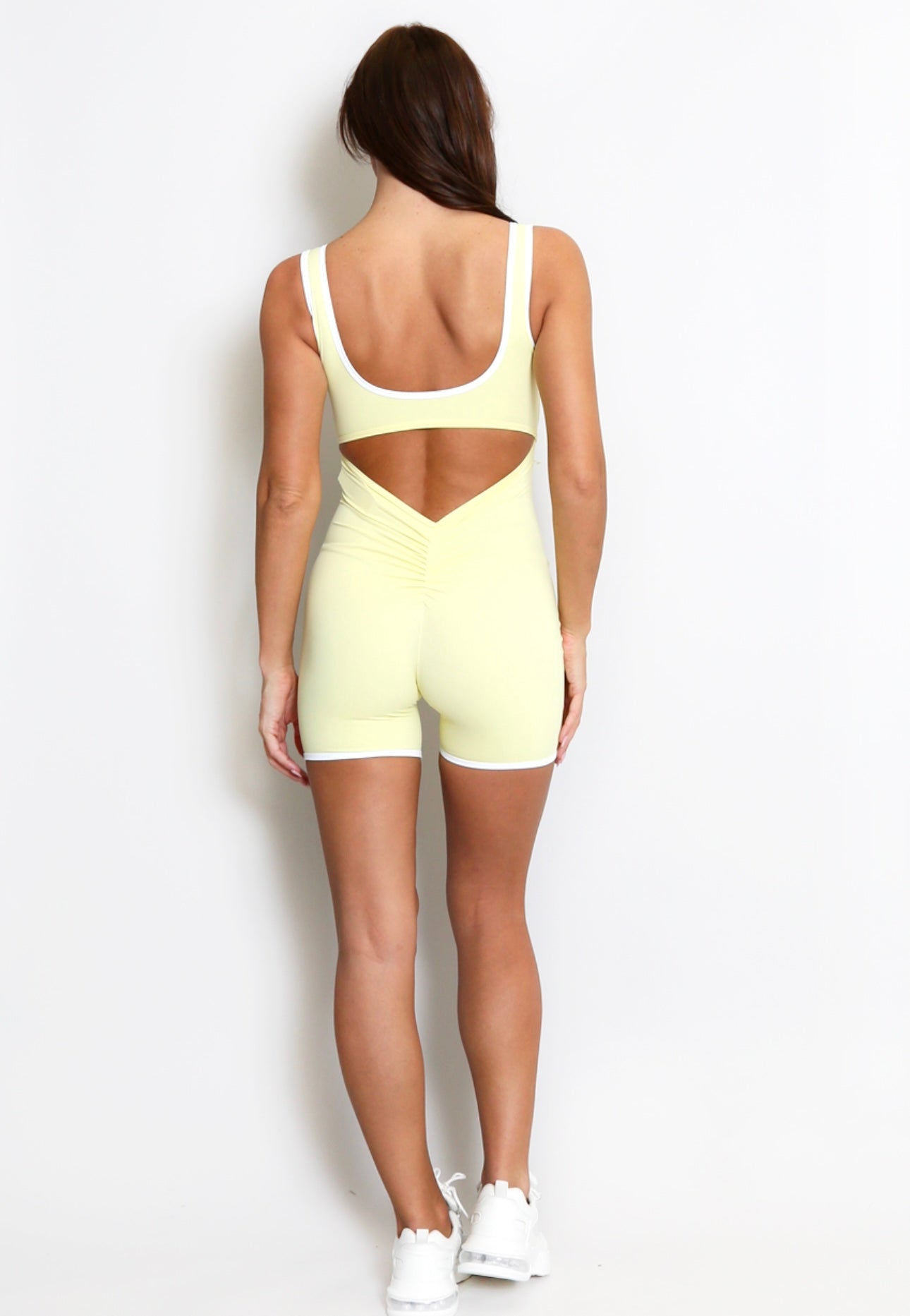 Scrunch bum padded bra unitard